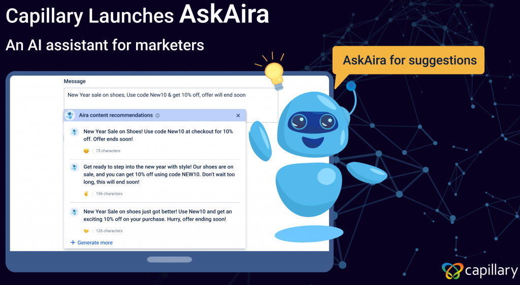 Generative Loyalty: Example suggestions from the AI chatbot aiRA